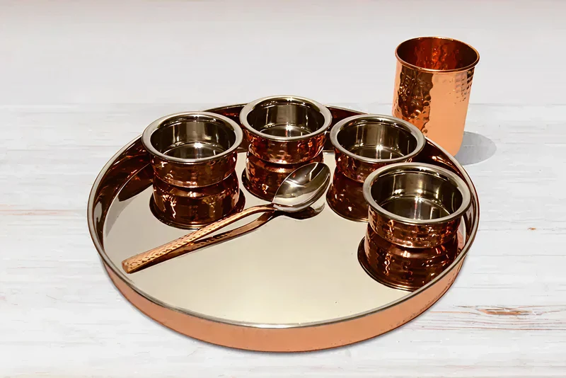 Premium-Kupfer-Thali-Set