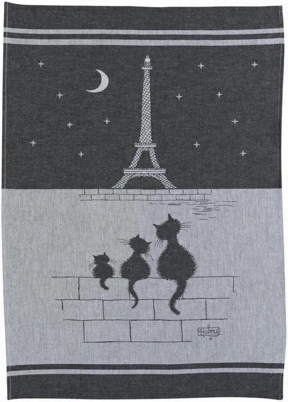 Geschirrtuch Jacquard 50x70cm Chats Tour Eiffelt Shadow
