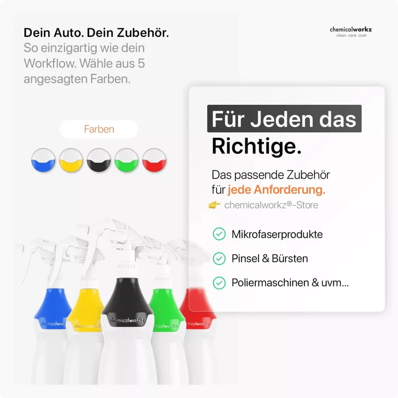 chemicalworkz Sprühflasche Schwarz mit Premium Trigger 750ml