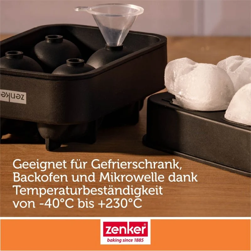 Eiswürfelformer Totenkopf – 4er - Zenker