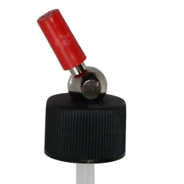Lid 24mm with connection for suction cup airbrushes