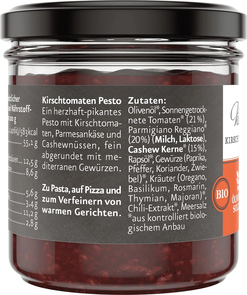 Kirschtomaten Pesto BIO 110 g
