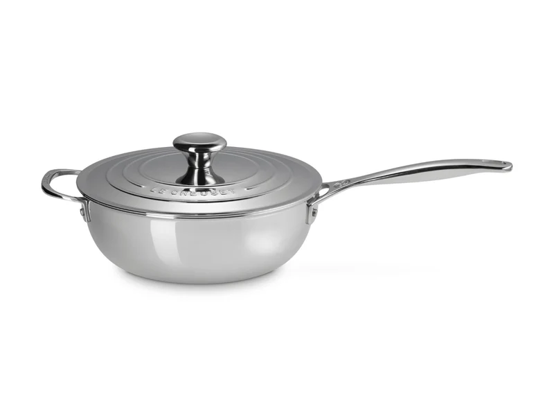 Le Creuset 3-ply Plus Sautépfanne rund mit Deckel 24cm