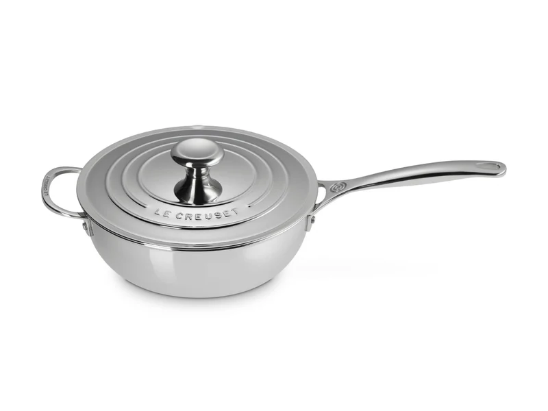 Le Creuset 3-ply Plus Sautépfanne rund mit Deckel 24cm