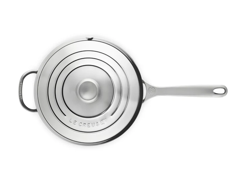 Le Creuset 3-ply Plus Sautépfanne rund mit Deckel 24cm