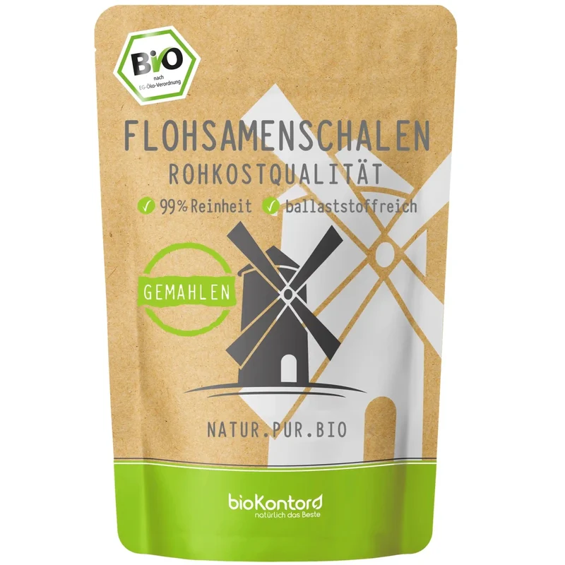 Flohsamenschalen GEMAHLEN BIO
