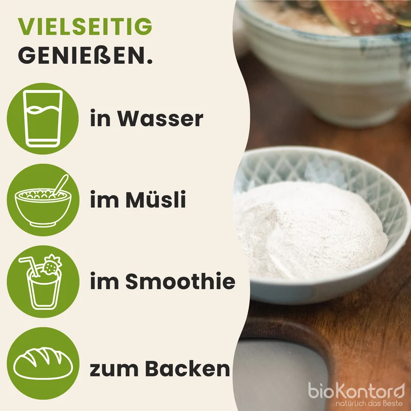 Flohsamenschalen GEMAHLEN BIO