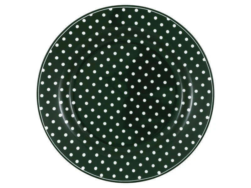 Greengate Dotty Frühstücksteller dark green 20,2cm