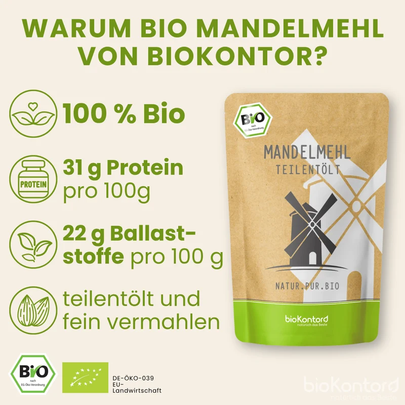 Mandelmehl teilentölt BIO