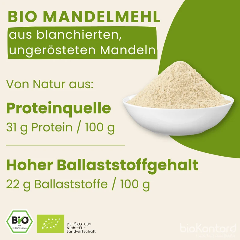 Mandelmehl teilentölt BIO