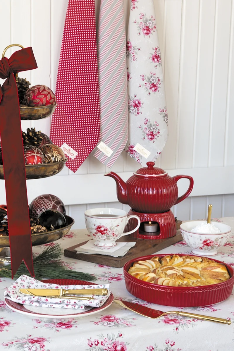 Greengate Marie Stoffserviette mit Spitze beige 40x40cm