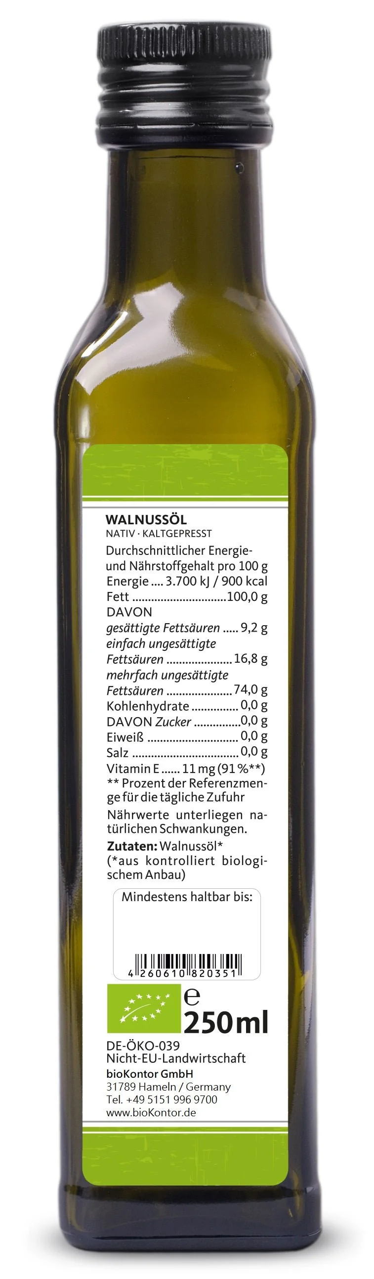 Walnussöl nativ BIO