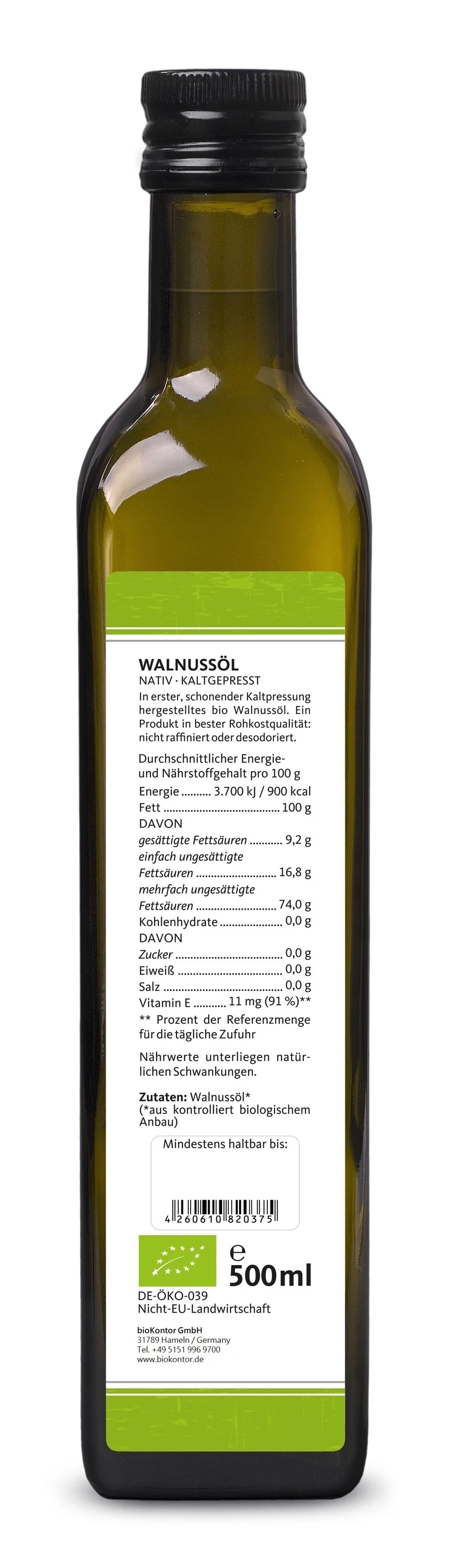 Walnussöl nativ BIO
