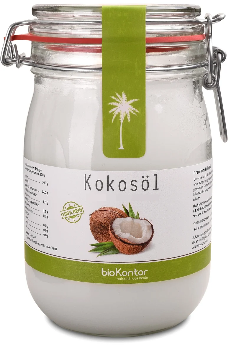 Kokosöl nativ Bügelglas BIO