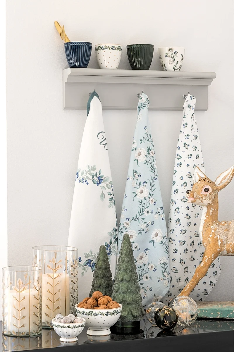 Greengate Gale Geschirrtuch white 70x50cm