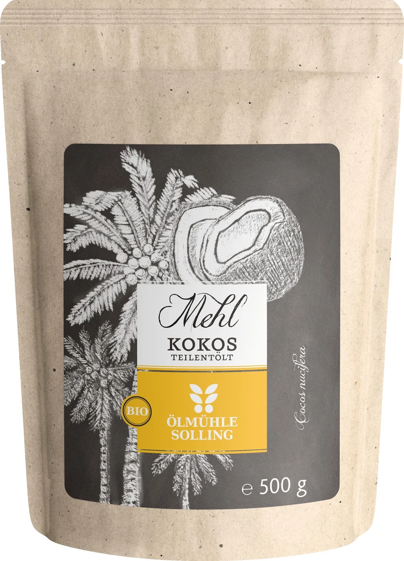 Kokosmehl teilentölt BIO 500 g