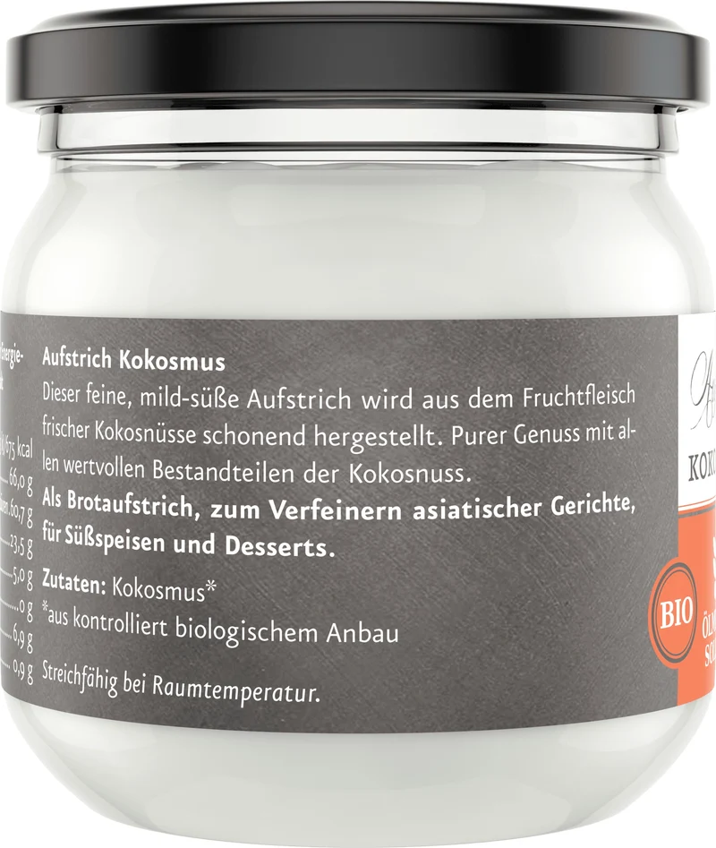 Kokosmus pur Aufstrich BIO
