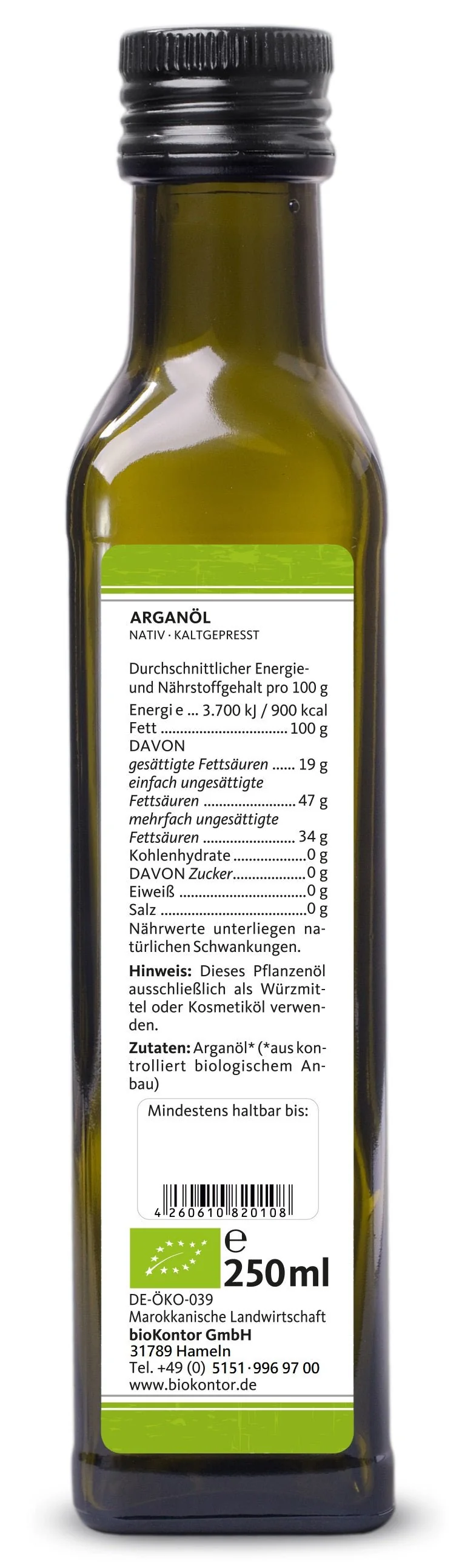 Arganöl nativ BIO