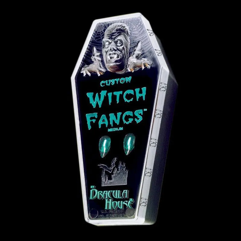Poison green Witch Fangs in set