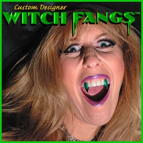 Poison green Witch Fangs in set