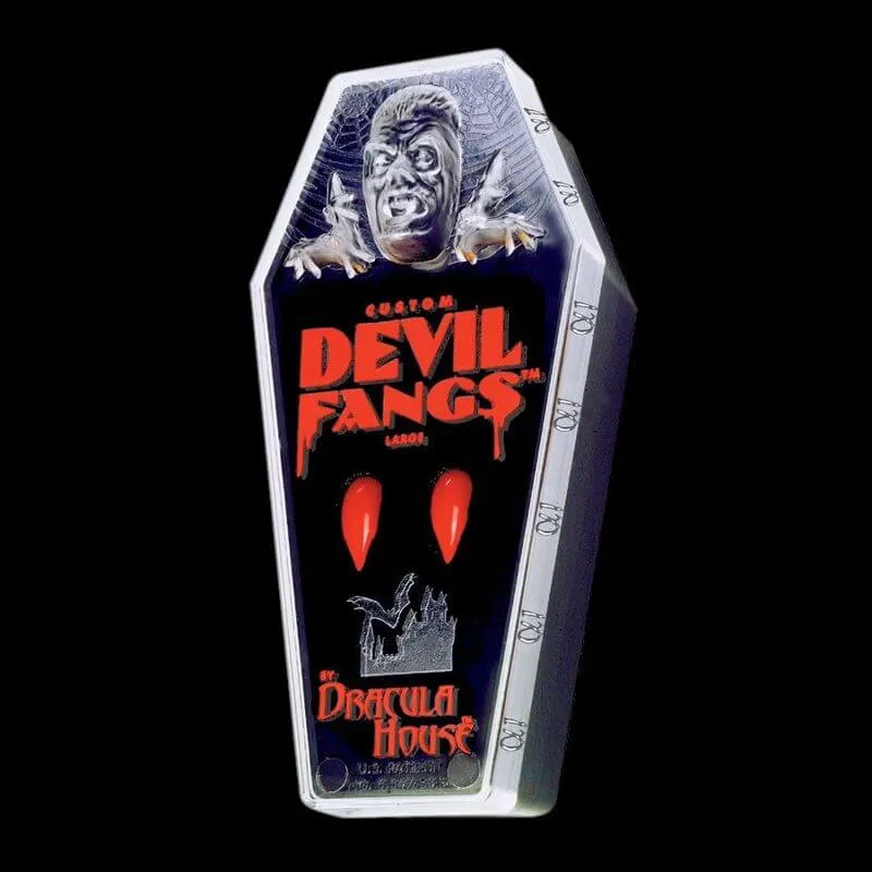 Sexy Red Devil Bites Effect Teeth