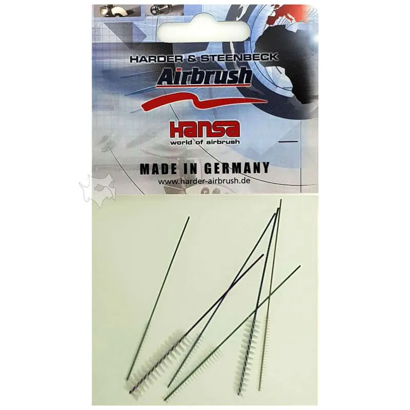 Airbrush cleaning brushes set with 6 brushes