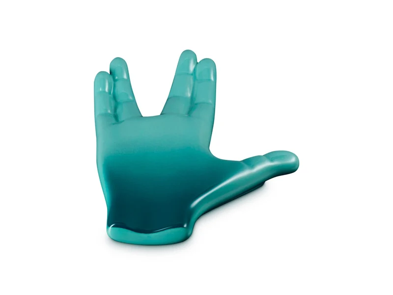 Le Creuset Star Trek Collection Löffelablage Spock bleu riviera 19cm