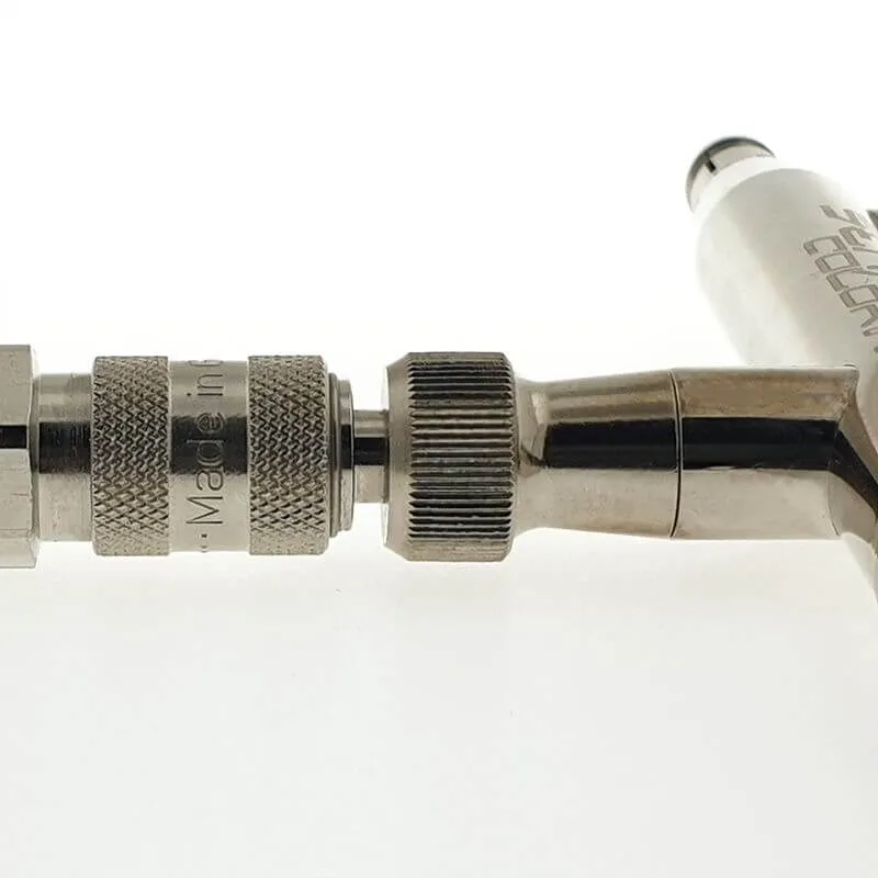 Airbrush coupling NW 2.7mm with regulator & hose nozzle 3.3 x 7