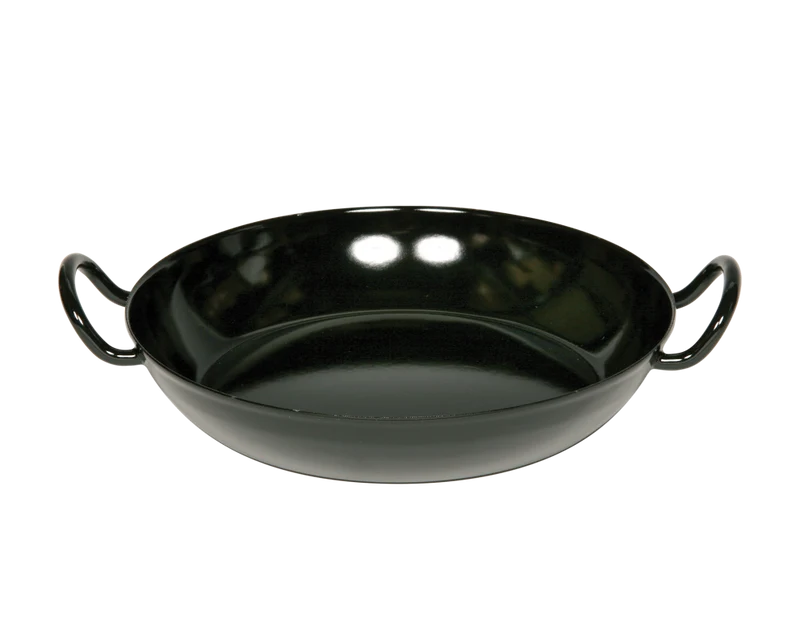 Schlemmerpfanne 24cm Schwarz Emaille