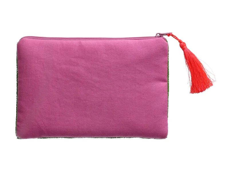 Giftcompany Elodie Kosmetiktasche M Flowers grün 18cm