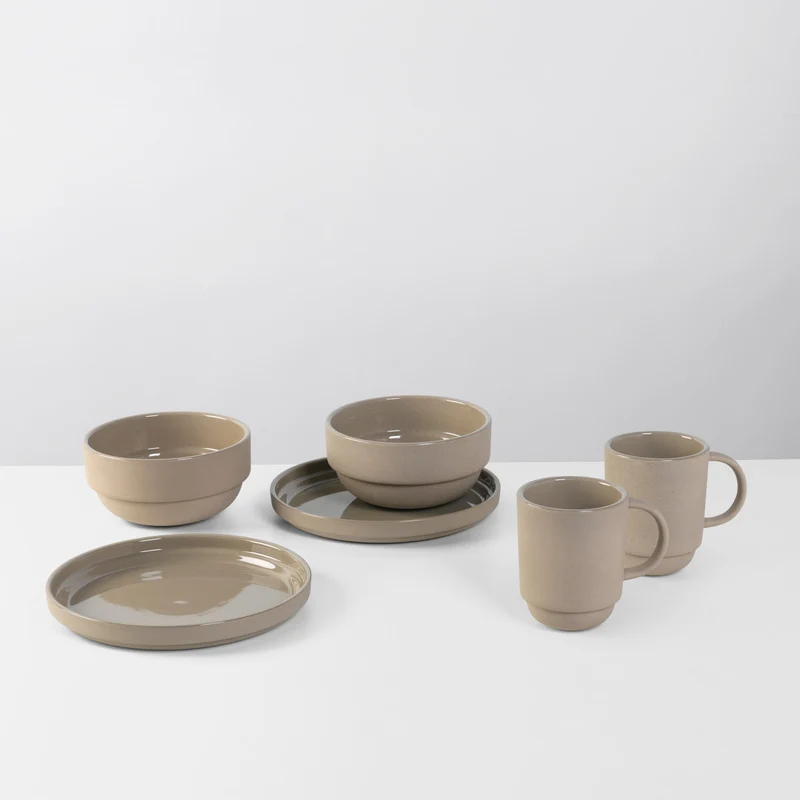 Broste Copenhagen Nordic Bistro Frühstücksset für Zwei sand