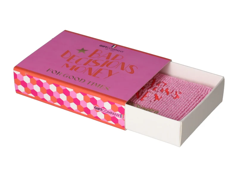 Giftcompany Elodie Kosmetiktasche XS Bad Decisions Money pink 12cm