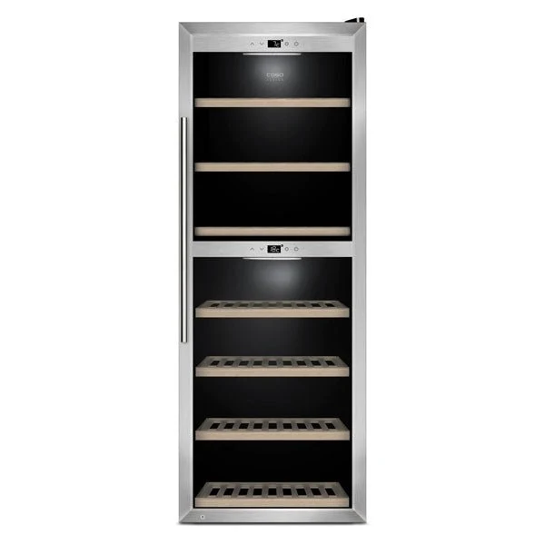 CASO WineComfort 1260 Smart Weinkühlschrank, 126 Flaschen, 2 Zonen, WLAN