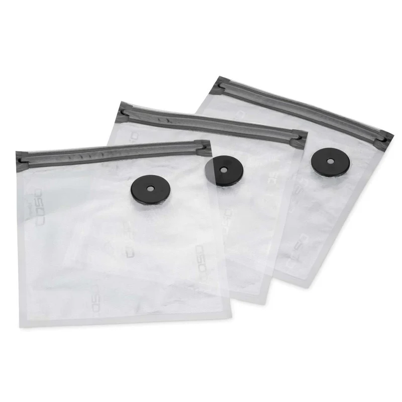 CASO Vacu ZIP-Bags 20 x 23 cm, 20 Stück – wiederverschließbare Vakuumbeutel