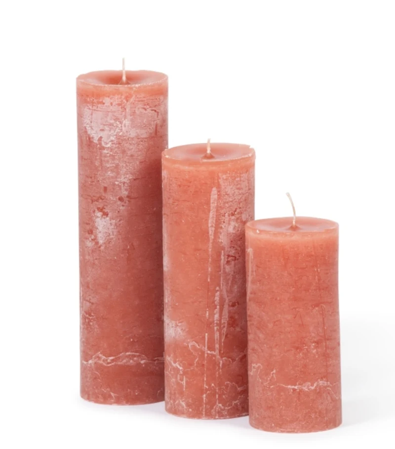 Dekocandle Zylinder-Kerze terracotta Ø 7 x 10 cm (1 Stück)