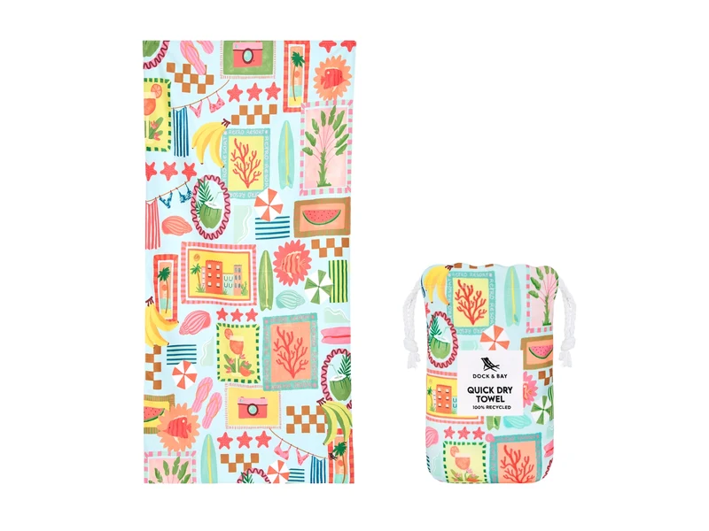 Dock & Bay Beach Towel L Wish You Were Here 160x90cm