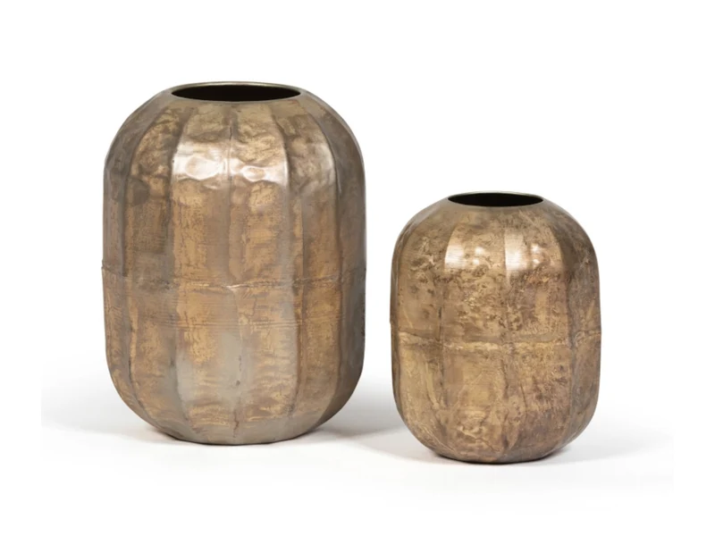 Dekocandle Vase silber-gold Ø20 x 26 cm (1 Stück)