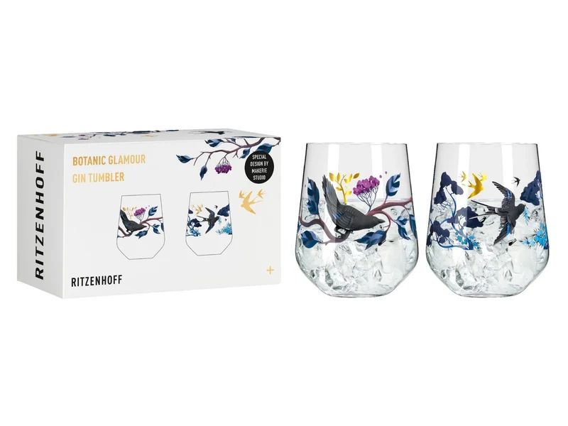 Ritzenhoff Botanic Glamour Gin Tumbler 2er Set #3 #4 Horscroft H22