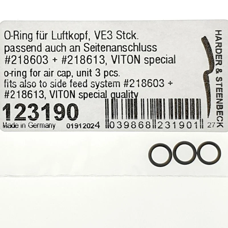 0 ring for air head 3 pcs Evolution, Colani, Hansa, Ultra, Infinity