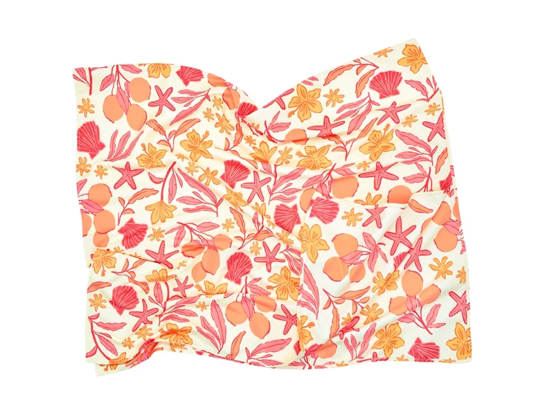 Dock & Bay Beach Towel L Tangerine Tide 160x90cm