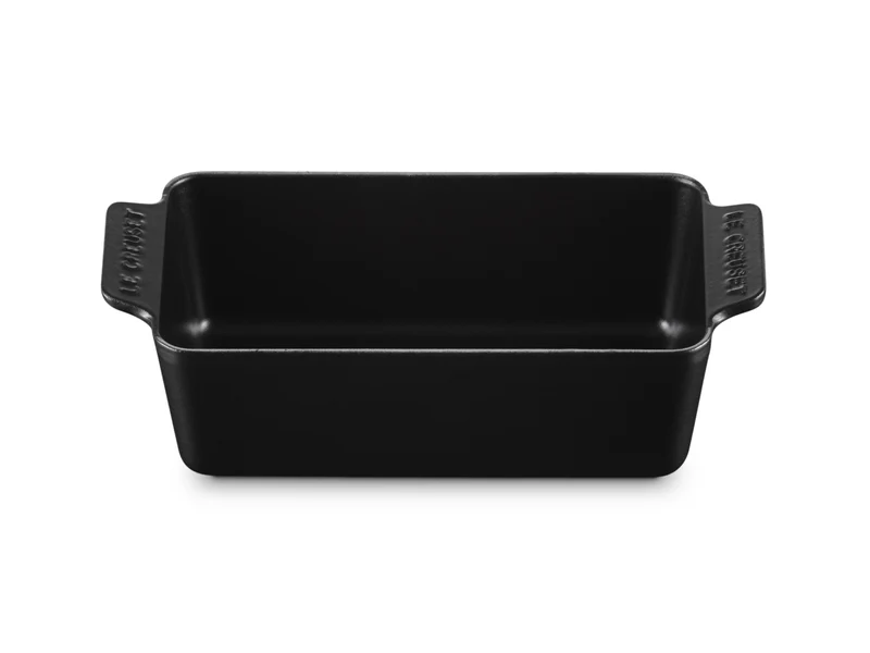 Le Creuset Backform Signature rechteckig schwarz matt 23cm