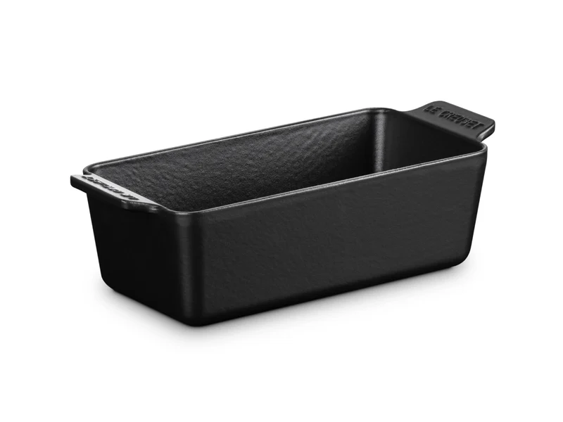 Le Creuset Backform Signature rechteckig schwarz matt 23cm