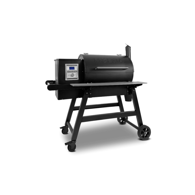 Moesta Sheriff Pelletgrill 2.0 mit grauem Ablagebrett | Neuestes Modell