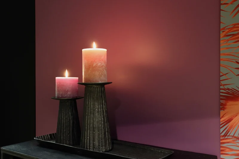 Dekocandle Zylinder-Kerze terracotta Ø 8,6 x 10 cm