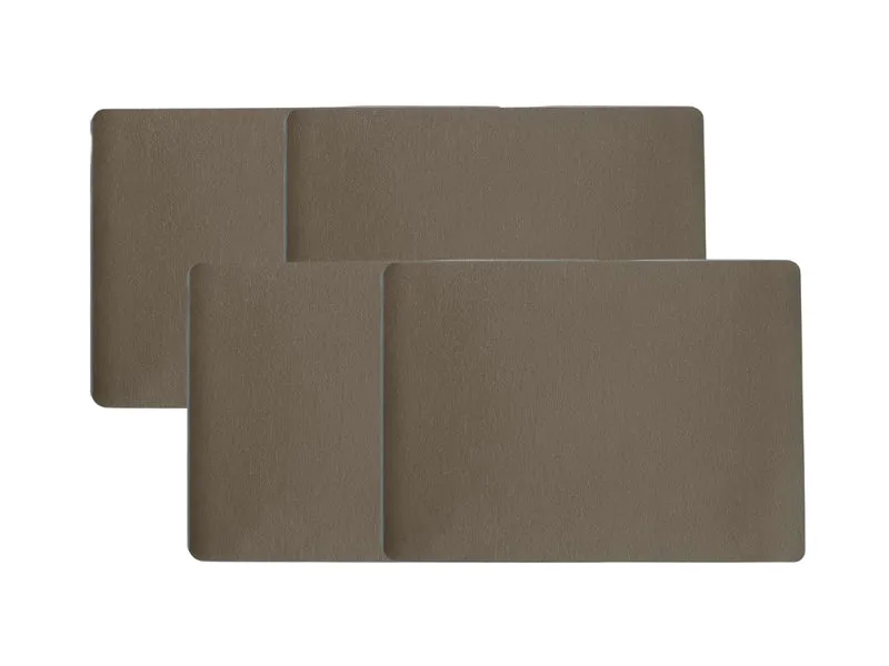 ASA Tischset Lederoptik braun 46x33cm Set4
