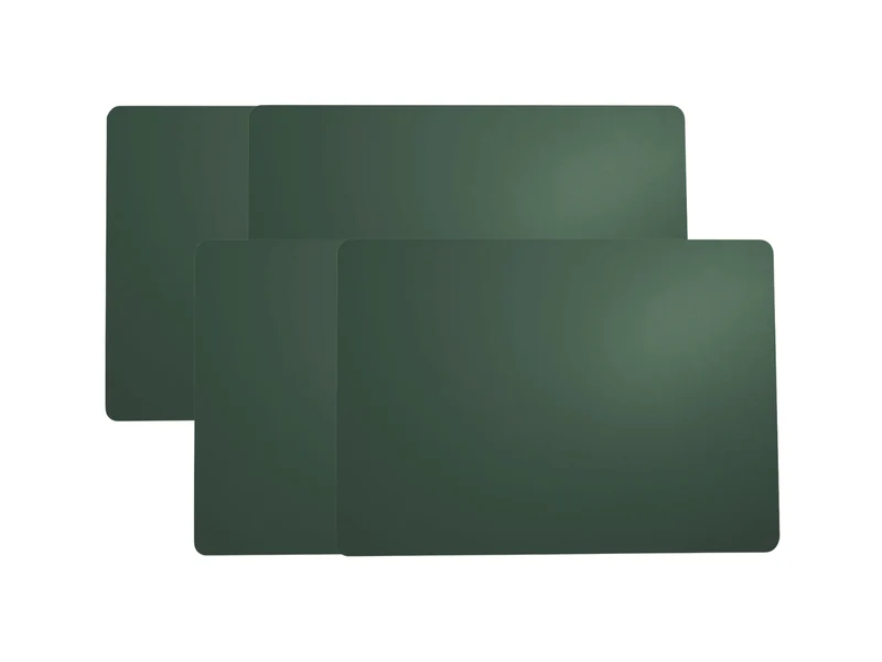 ASA Tischset Lederoptik kale grün 46x33cm Set4
