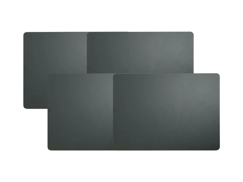 ASA Tischset Lederoptik basalt 46x33cm Set4