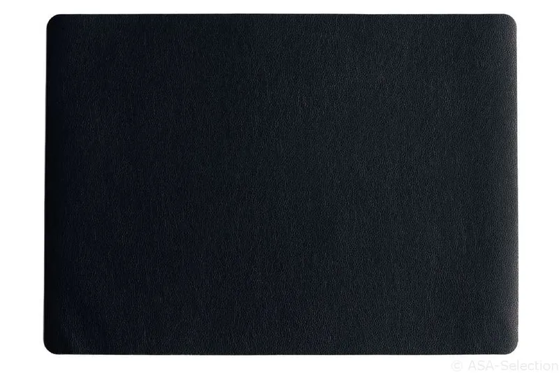 ASA Tischset Lederoptik schwarz 46x33cm Set6