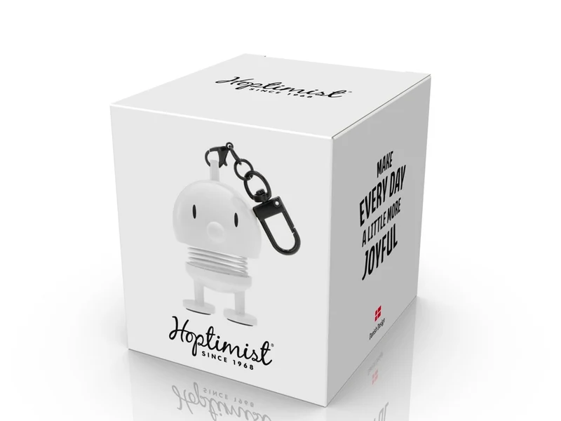 Hoptimist Bag charm white 5,9cm