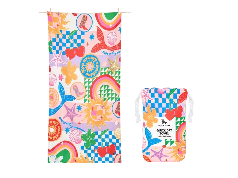 Dock & Bay Kids Beach Towel L Good Vibes Club 160x90cm